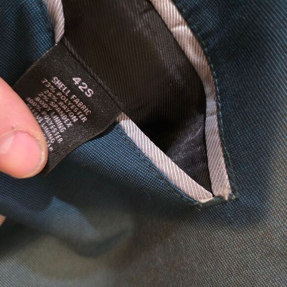 JF J.Ferrar Teal Suit Mens Size 42S - Picture 4 of 9